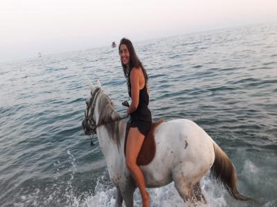HORSE RIDING ON THE BEACH